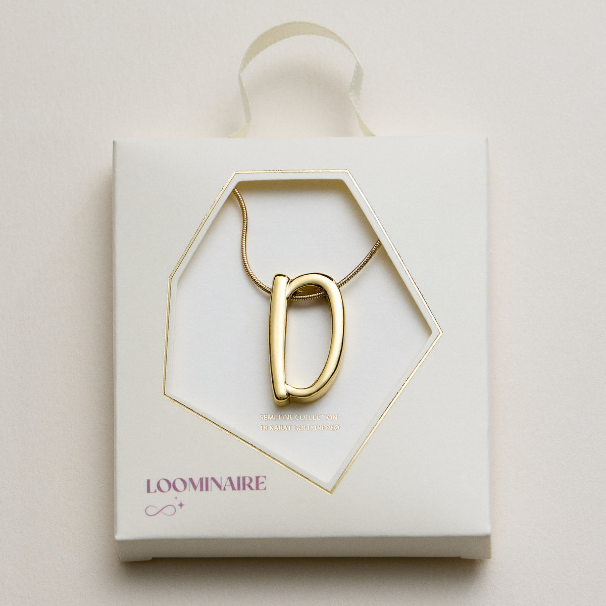 Personalized Initial Letter Pendant Gold Dipped Necklace – Gold & Silver Alphabet Charm Jewelry