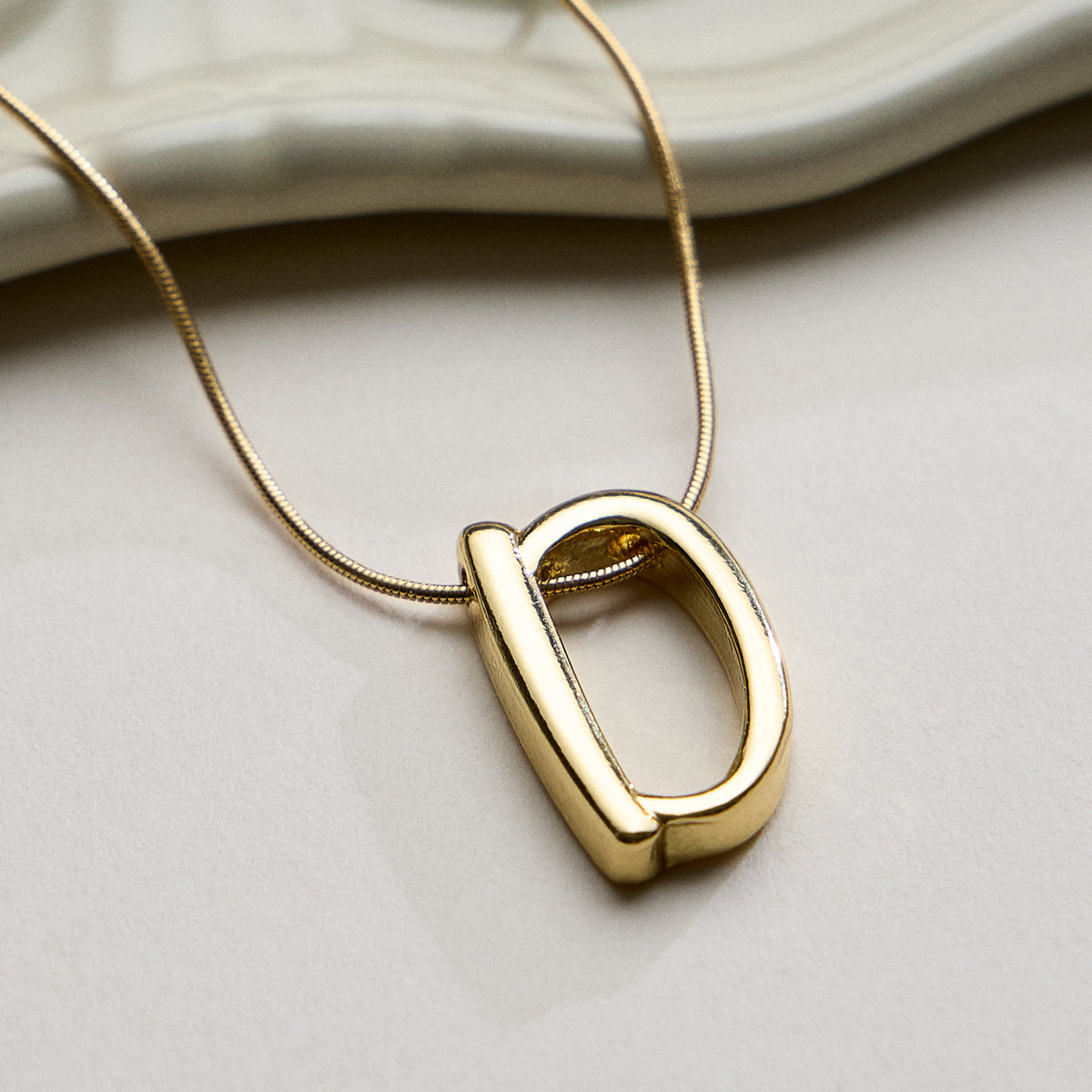 Personalized Initial Letter Pendant Gold Dipped Necklace – Gold & Silver Alphabet Charm Jewelry
