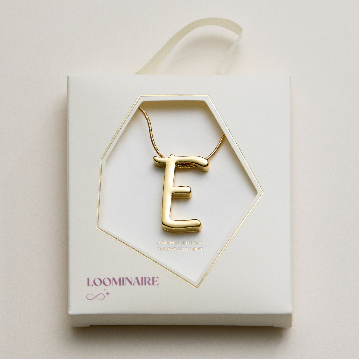 Personalized Initial Letter Pendant Gold Dipped Necklace – Gold & Silver Alphabet Charm Jewelry