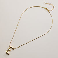 Personalized Initial Letter Pendant Gold Dipped Necklace – Gold & Silver Alphabet Charm Jewelry