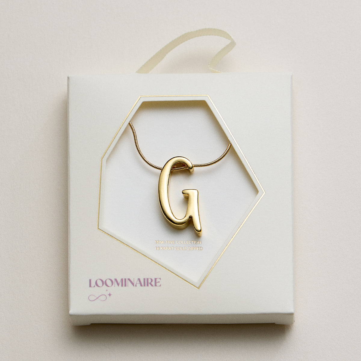 Personalized Initial Letter Pendant Gold Dipped Necklace – Gold & Silver Alphabet Charm Jewelry