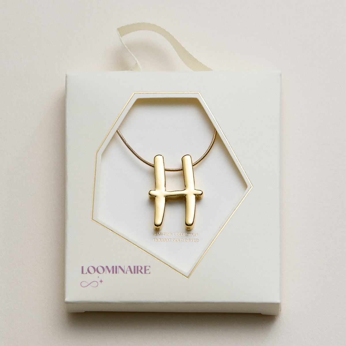 Personalized Initial Letter Pendant Gold Dipped Necklace – Gold & Silver Alphabet Charm Jewelry