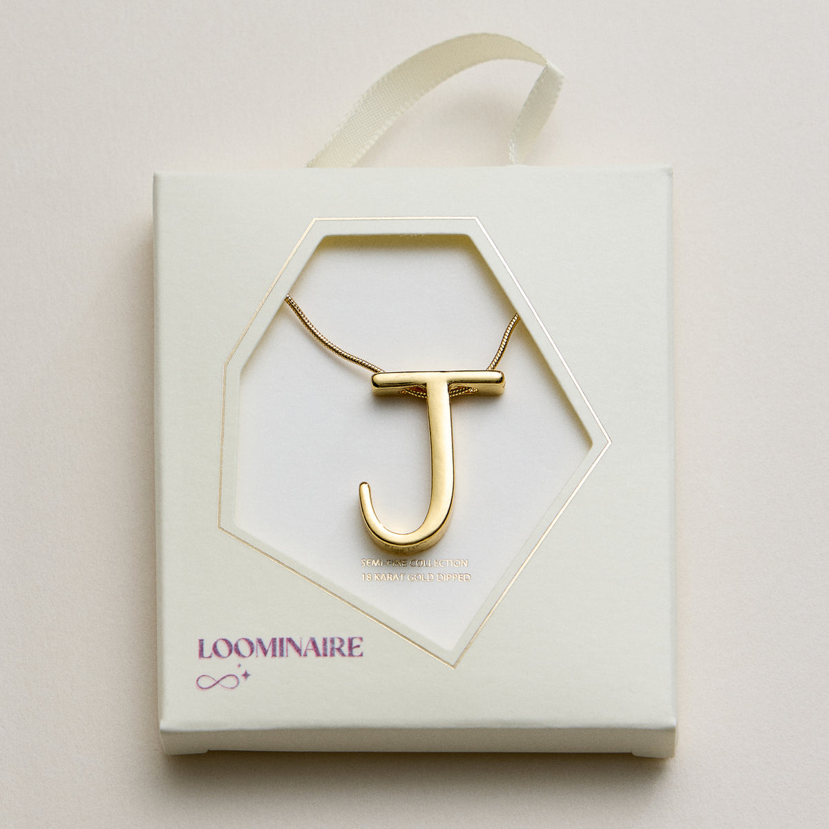 Personalized Initial Letter Pendant Gold Dipped Necklace – Gold & Silver Alphabet Charm Jewelry