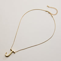 Personalized Initial Letter Pendant Gold Dipped Necklace – Gold & Silver Alphabet Charm Jewelry