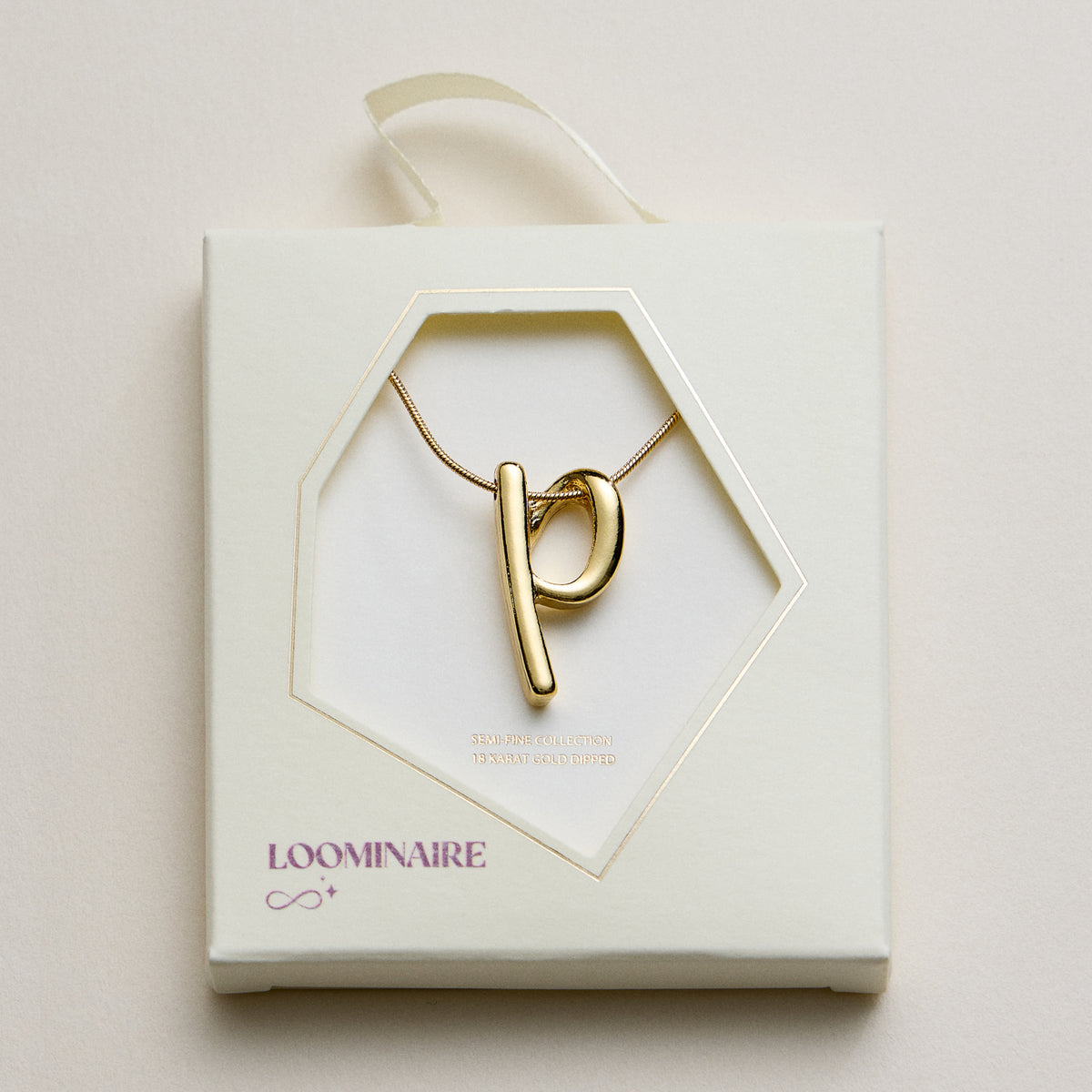 Personalized Initial Letter Pendant Gold Dipped Necklace – Gold & Silver Alphabet Charm Jewelry