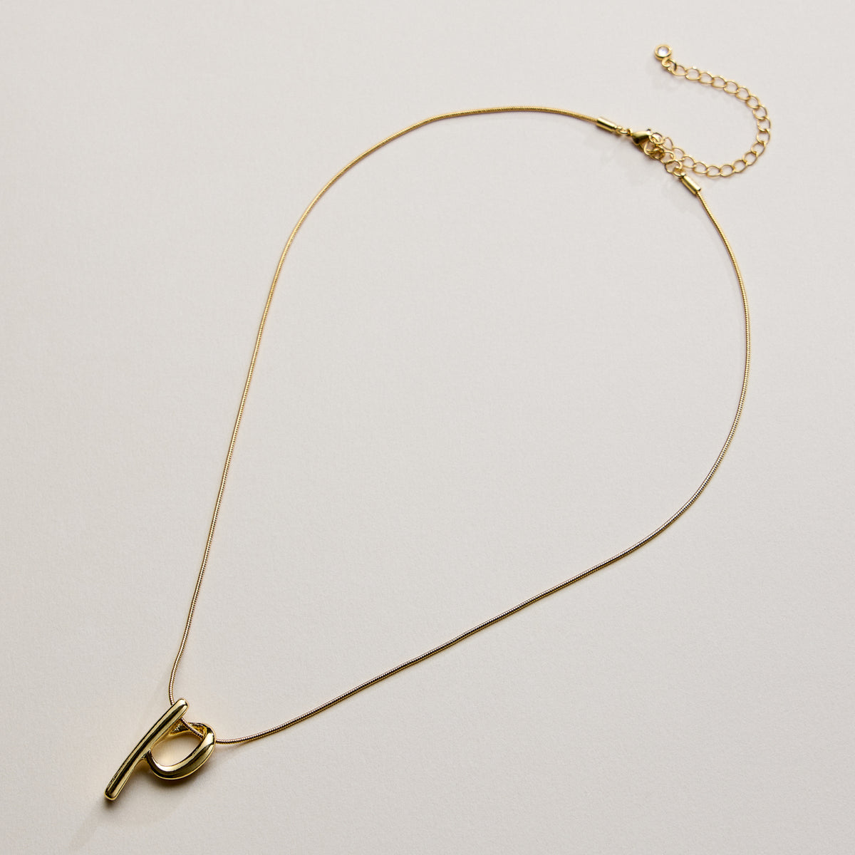 Personalized Initial Letter Pendant Gold Dipped Necklace – Gold & Silver Alphabet Charm Jewelry