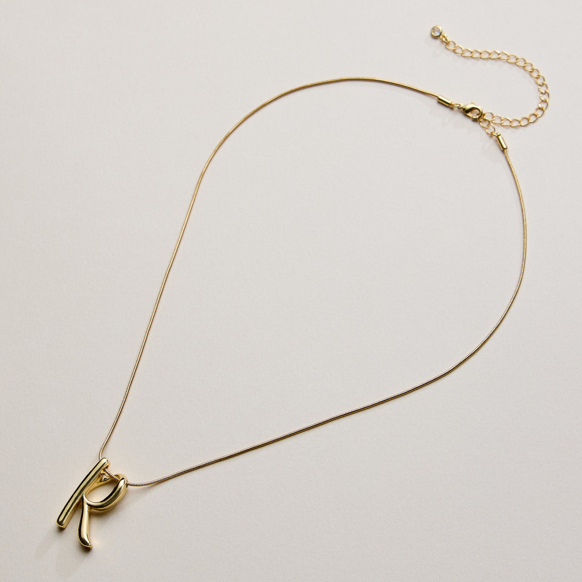 Personalized Initial Letter Pendant Gold Dipped Necklace – Gold & Silver Alphabet Charm Jewelry