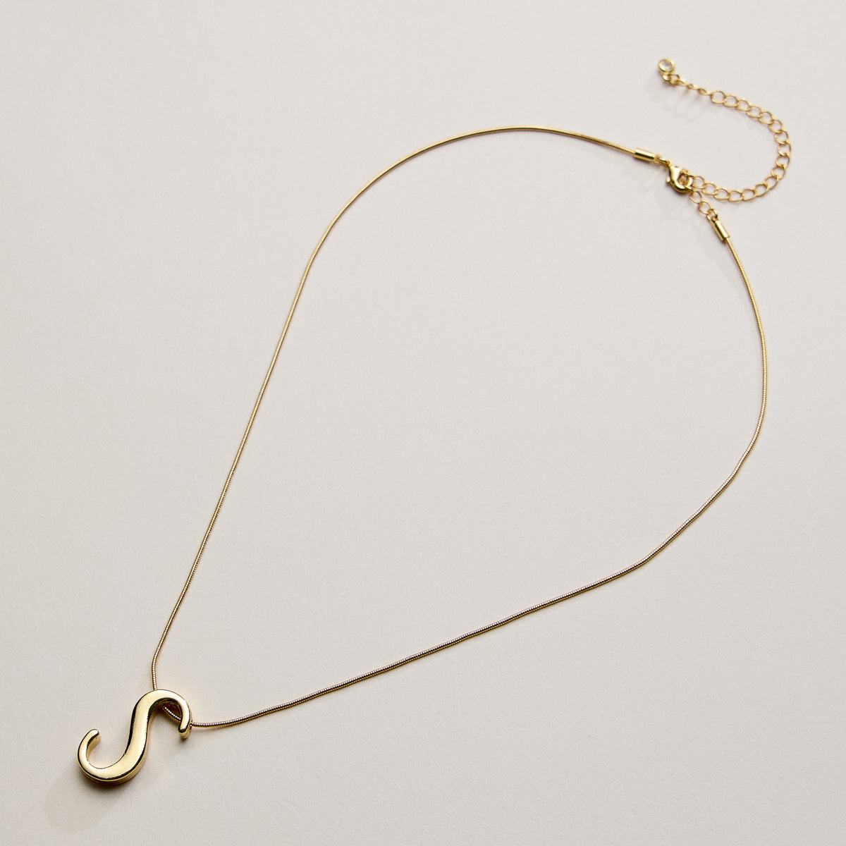 Personalized Initial Letter Pendant Gold Dipped Necklace – Gold & Silver Alphabet Charm Jewelry