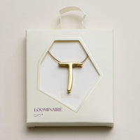 Personalized Initial Letter Pendant Gold Dipped Necklace – Gold & Silver Alphabet Charm Jewelry