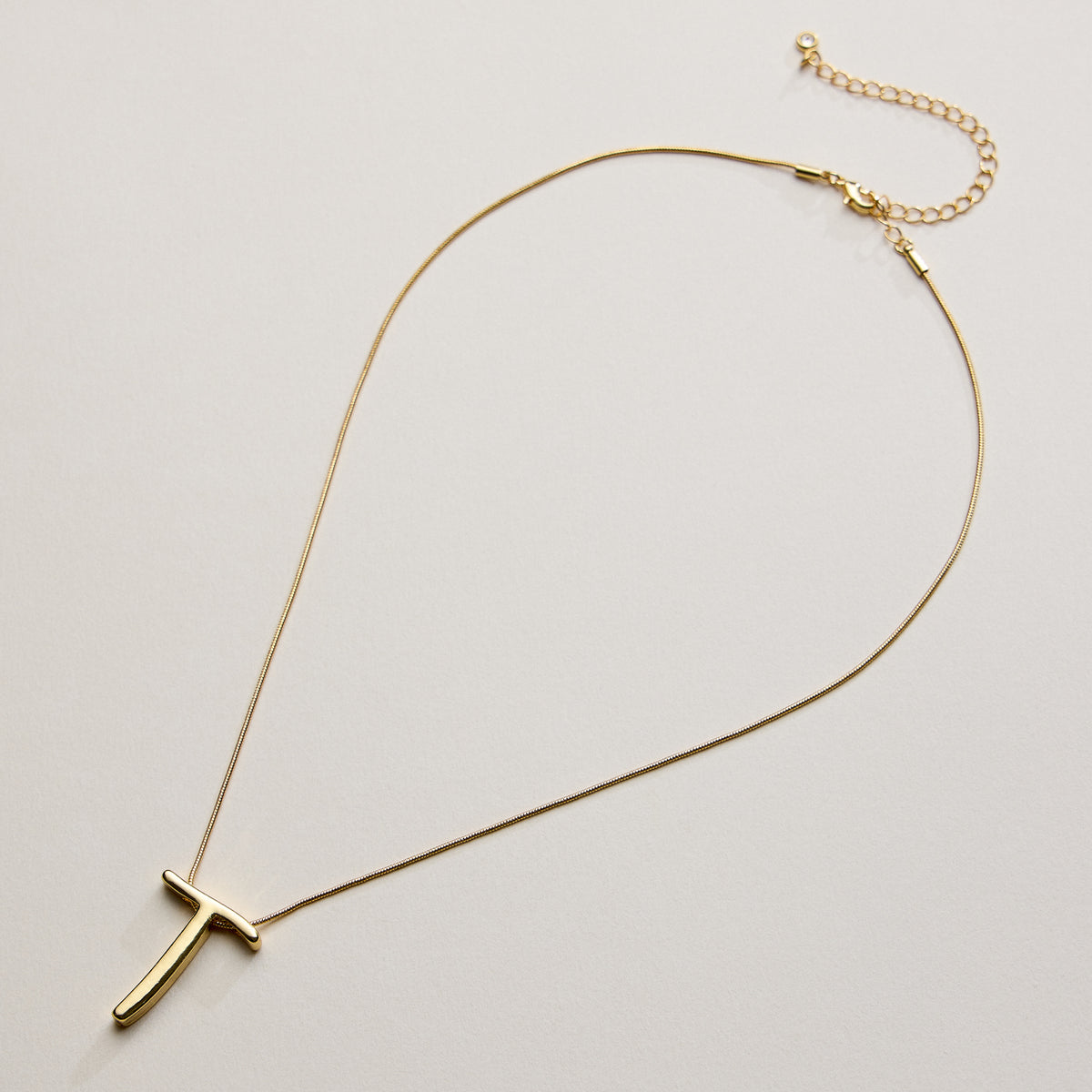 Personalized Initial Letter Pendant Gold Dipped Necklace – Gold & Silver Alphabet Charm Jewelry