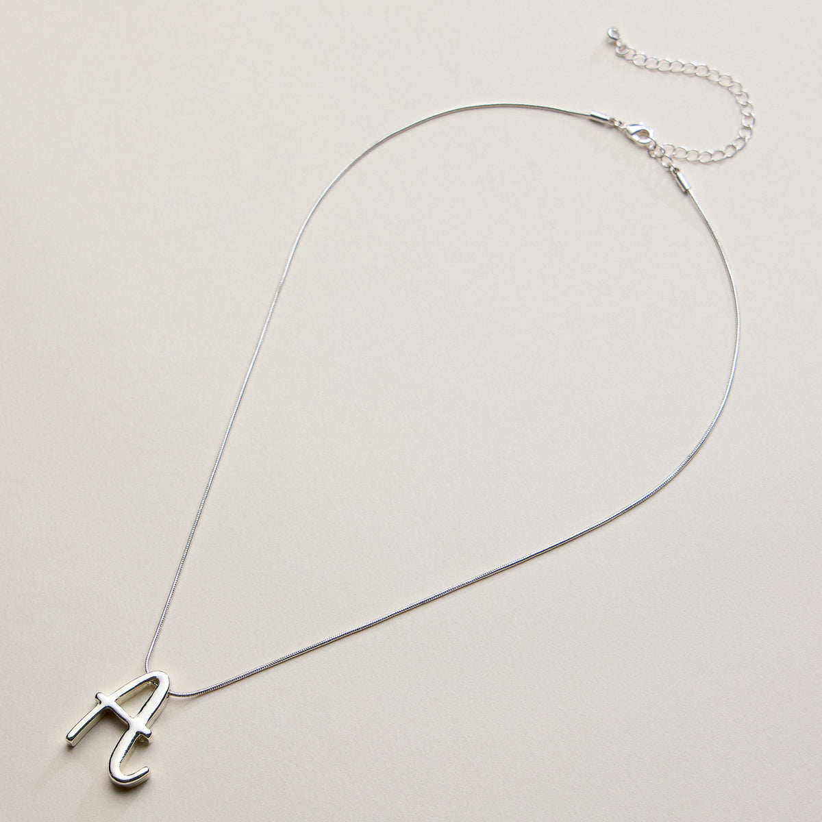 Personalized Initial Letter Pendant Gold Dipped Necklace – Gold & Silver Alphabet Charm Jewelry