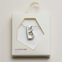 Personalized Initial Letter Pendant Gold Dipped Necklace – Gold & Silver Alphabet Charm Jewelry