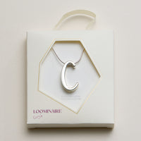 Personalized Initial Letter Pendant Gold Dipped Necklace – Gold & Silver Alphabet Charm Jewelry