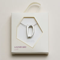 Personalized Initial Letter Pendant Gold Dipped Necklace – Gold & Silver Alphabet Charm Jewelry