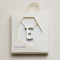 Personalized Initial Letter Pendant Gold Dipped Necklace – Gold & Silver Alphabet Charm Jewelry