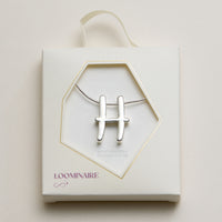 Personalized Initial Letter Pendant Gold Dipped Necklace – Gold & Silver Alphabet Charm Jewelry