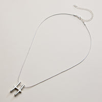 Personalized Initial Letter Pendant Gold Dipped Necklace – Gold & Silver Alphabet Charm Jewelry