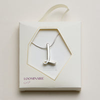 Personalized Initial Letter Pendant Gold Dipped Necklace – Gold & Silver Alphabet Charm Jewelry