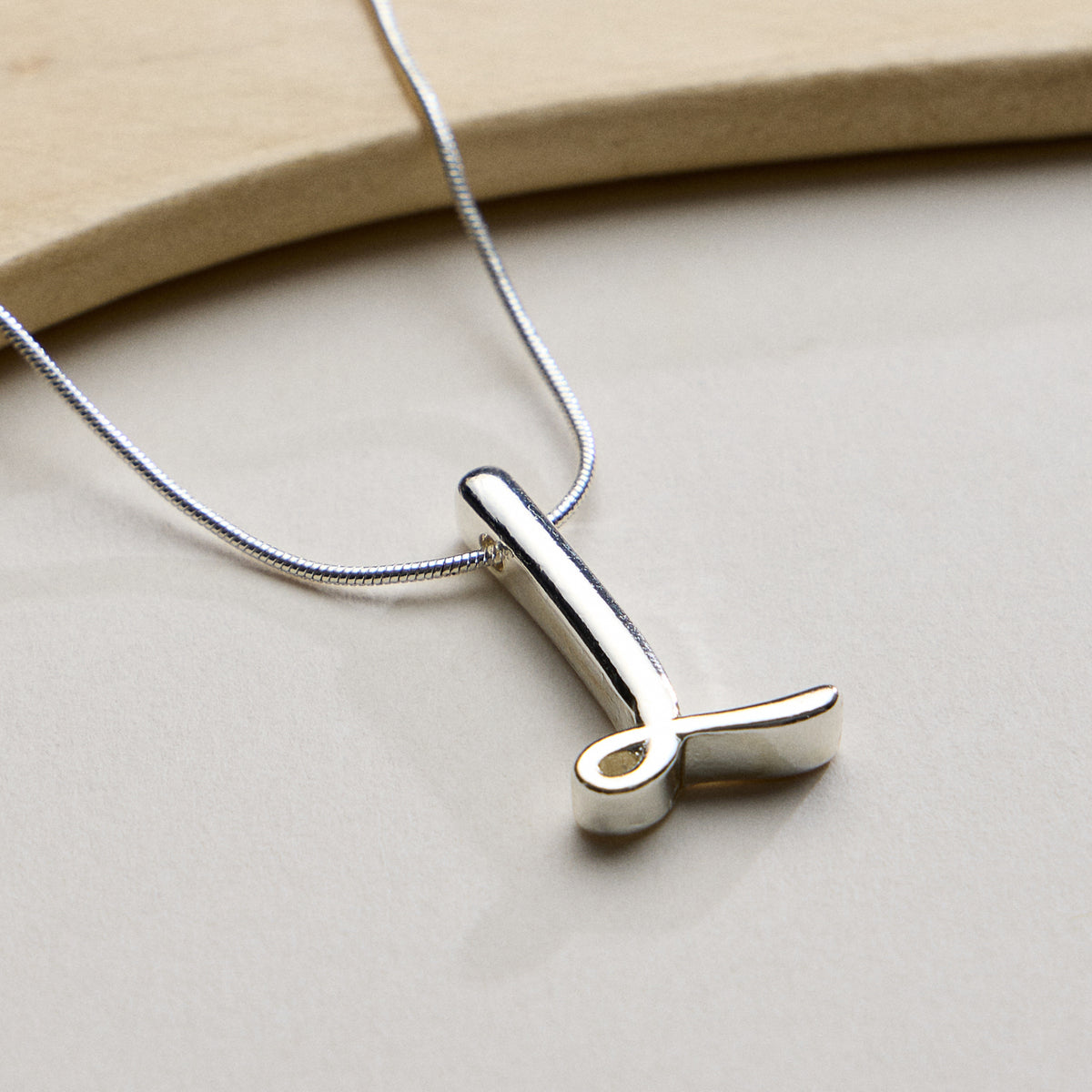 Personalized Initial Letter Pendant Gold Dipped Necklace – Gold & Silver Alphabet Charm Jewelry