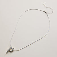 Personalized Initial Letter Pendant Gold Dipped Necklace – Gold & Silver Alphabet Charm Jewelry