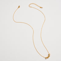 Gold Dipped WIFE Cube Letter Necklace – Minimalist Chain Pendant, Semi-Fine Jewelry