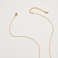Gold Dipped WIFE Cube Letter Necklace – Minimalist Chain Pendant, Semi-Fine Jewelry