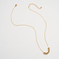 Gold Dipped “Blessed” Cube Letter Necklace – Adjustable 18K Gold Dipped Inspirational Pendant Necklace