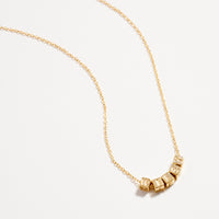 Gold Dipped WIFEY Cube Letter Necklace – Minimalist Chain Pendant, Semi-Fine Jewelry