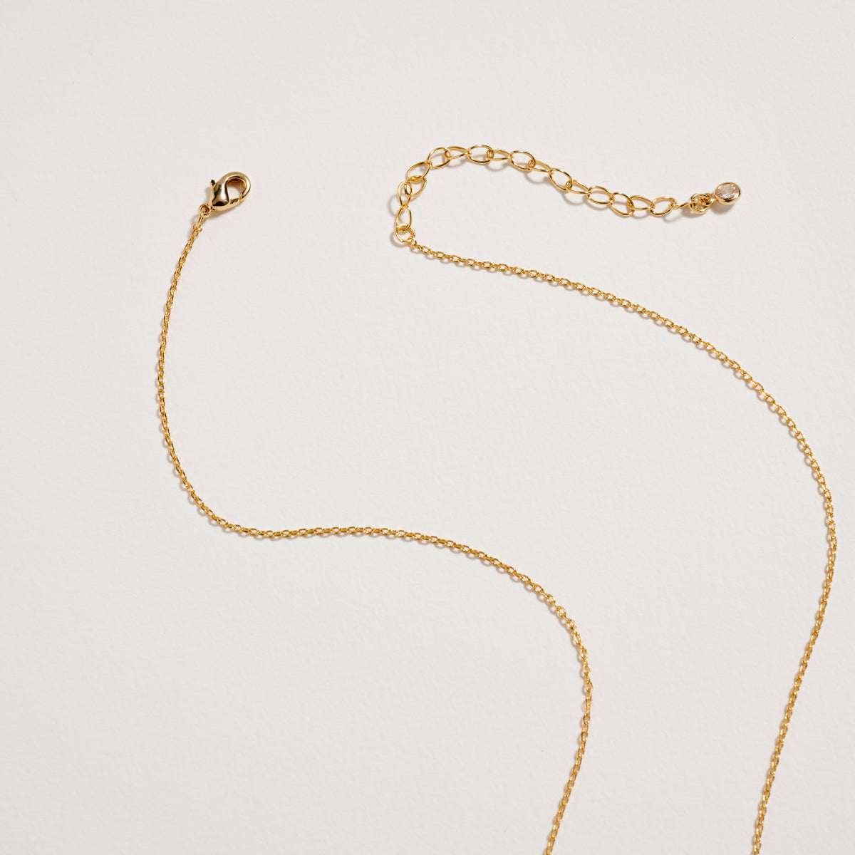 Gold Dipped BESTIES Cube Letter Necklace – Minimalist Chain Pendant, Semi-Fine Jewelry
