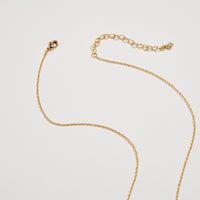 Gold Dipped BESTIES Cube Letter Necklace – Minimalist Chain Pendant, Semi-Fine Jewelry