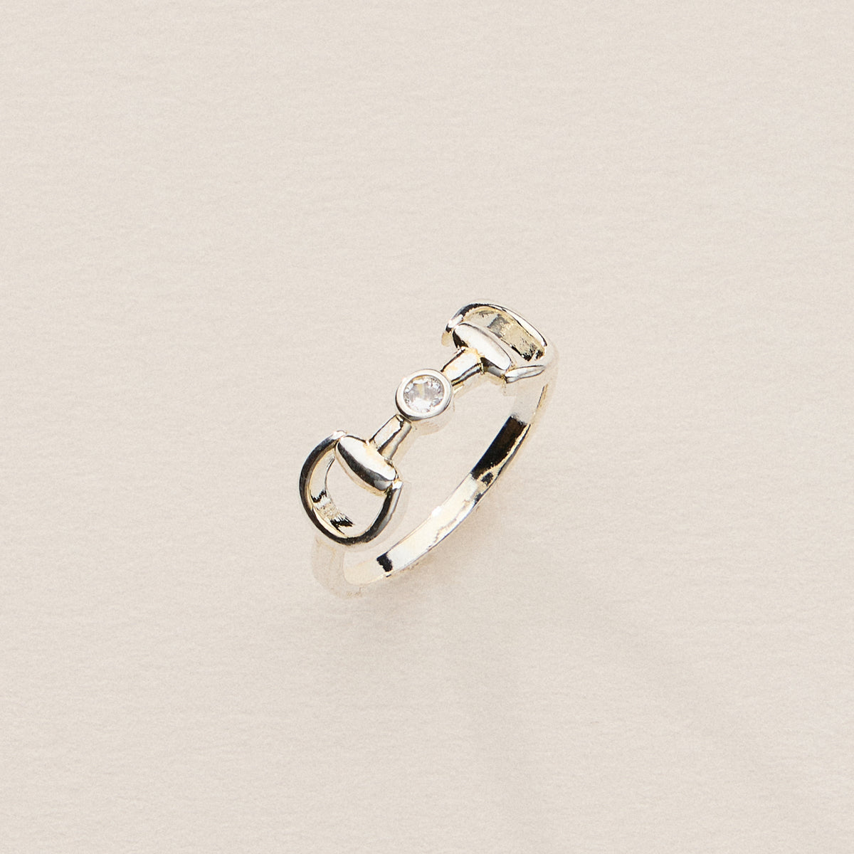 Equestrian-Inspired Bit Ring – 18K Gold Dipped