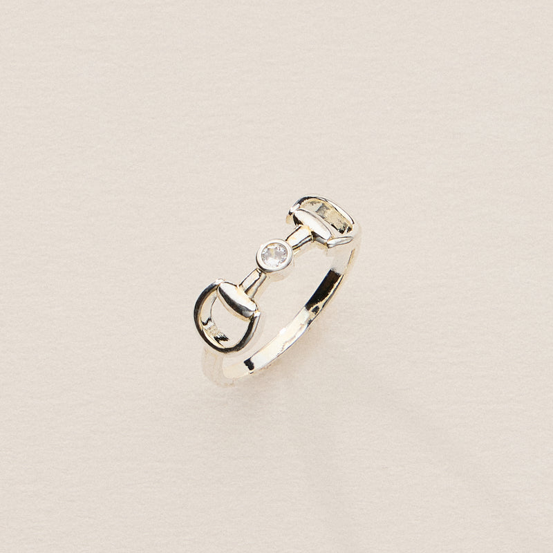 Equestrian-Inspired Bit Ring – 18K Gold Dipped