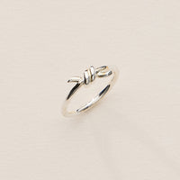 Gold Knot Ring Minimalist Design - 18K Gold Dipped