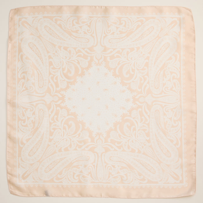 Paisley Bandana Scarf – Silk Texture Square Handkerchief for Men & Women