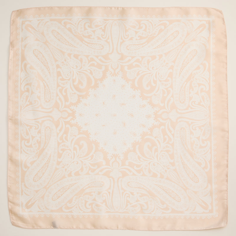 Paisley Bandana Scarf – Silk Texture Square Handkerchief for Men & Women
