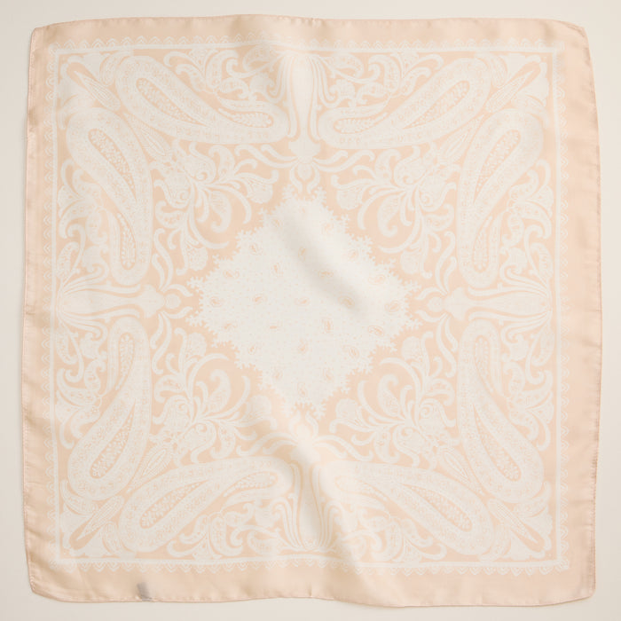 Paisley Bandana Scarf – Silk Texture Square Handkerchief for Men & Women
