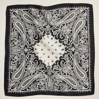 Paisley Bandana Scarf – Silk Texture Square Handkerchief for Men & Women