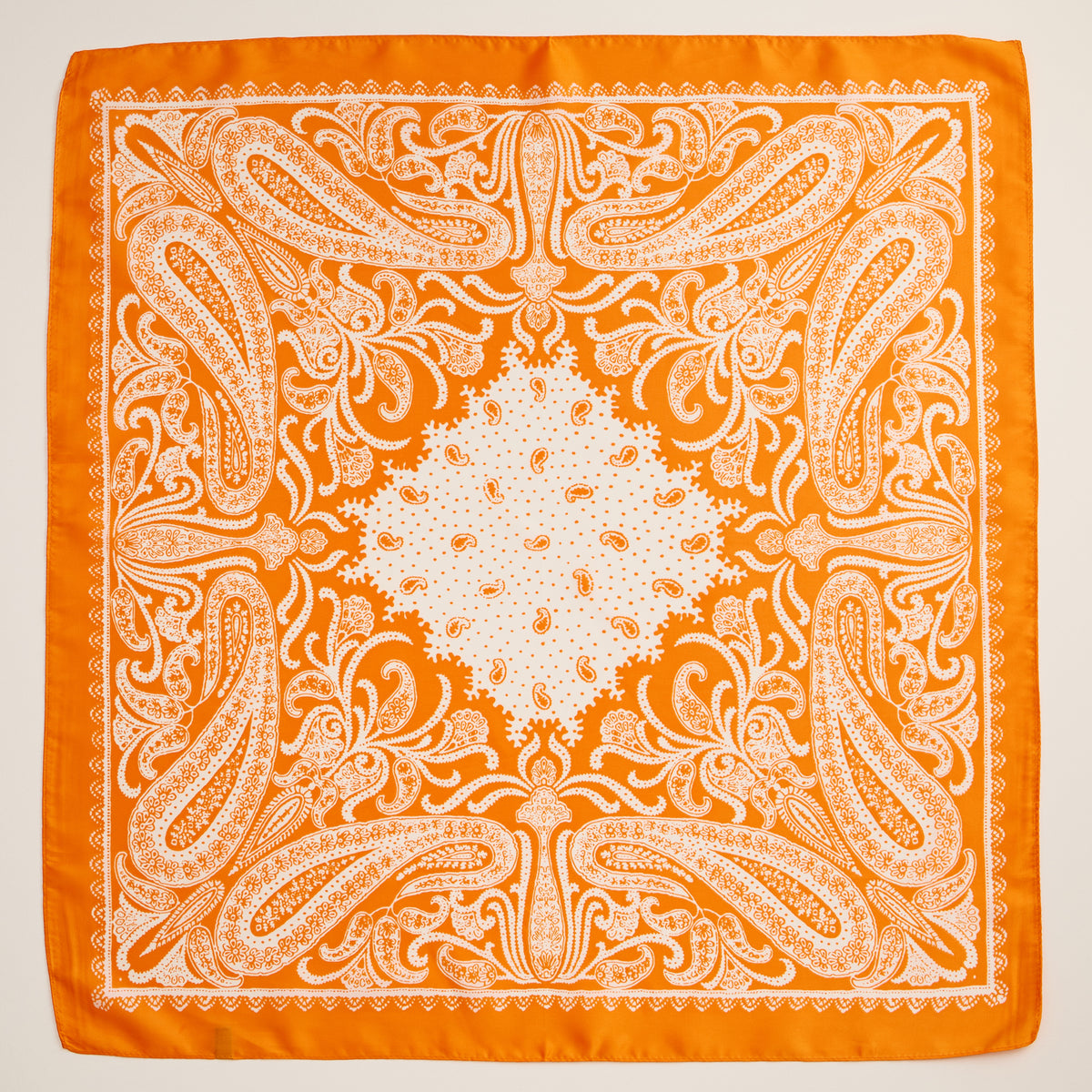 Paisley Bandana Scarf – Silk Texture Square Handkerchief for Men & Women