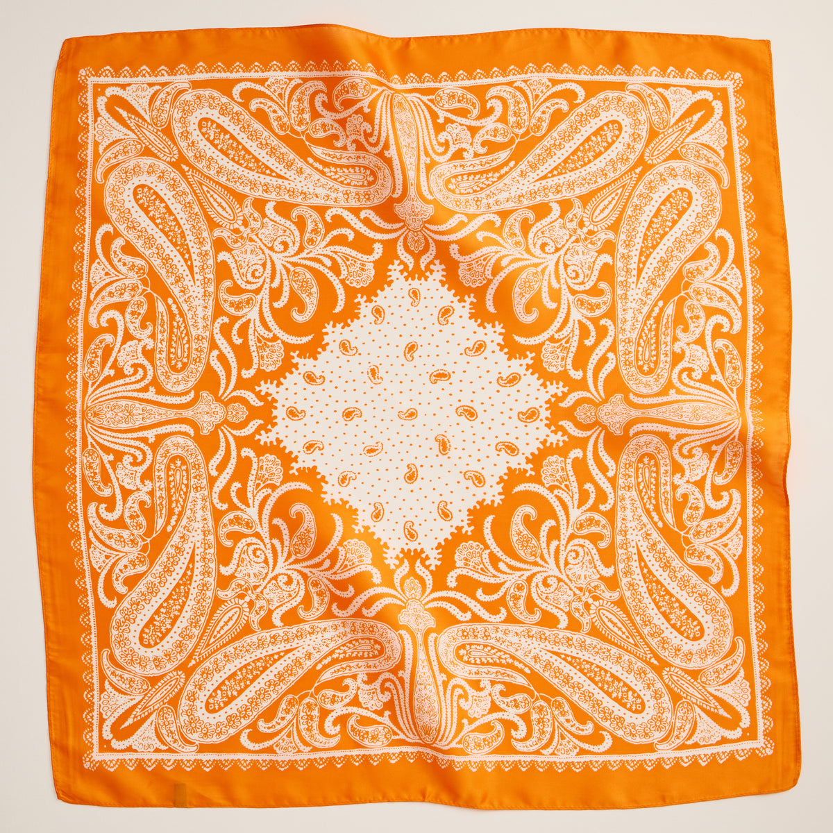 Paisley Bandana Scarf – Silk Texture Square Handkerchief for Men & Women