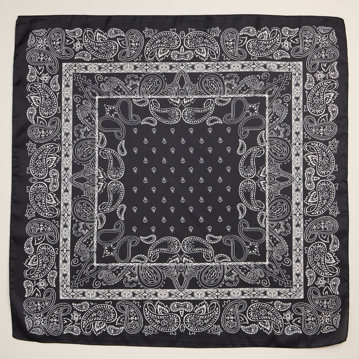 Classic Paisley Bandana Scarf – Silk Texture Square Scarf for Men & Women