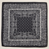Classic Paisley Bandana Scarf – Silk Texture Square Scarf for Men & Women