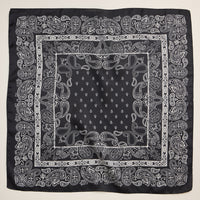 Classic Paisley Bandana Scarf – Silk Texture Square Scarf for Men & Women