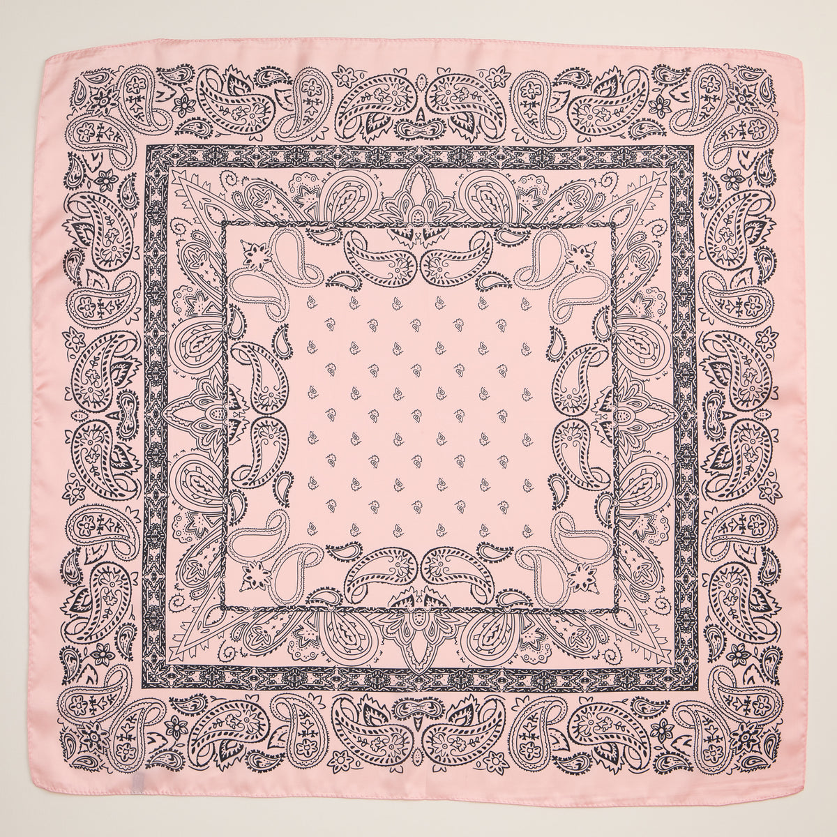 Classic Paisley Bandana Scarf – Silk Texture Square Scarf for Men & Women