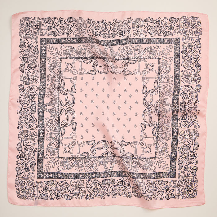 Classic Paisley Bandana Scarf – Silk Texture Square Scarf for Men & Women
