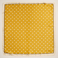Classic Polka Dot Scarf – Vintage-Inspired Square Scarf with Silk Texture