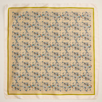 Geometric Pattern Square Scarf – Stylish Silk-Feel Scarf