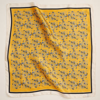 Geometric Pattern Square Scarf – Stylish Silk-Feel Scarf