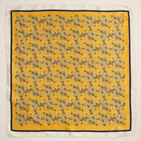Geometric Pattern Square Scarf – Stylish Silk-Feel Scarf