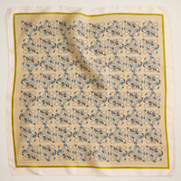 Geometric Pattern Square Scarf – Stylish Silk-Feel Scarf