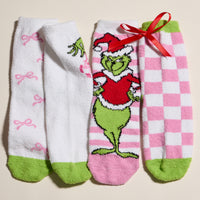 Holiday Sock Gift Set with Green Monster Designs